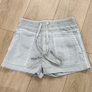 James Perse Soft Gray Drawstring Shorts